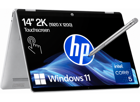 HP OmniBook 5 Flip 14-fp0045ne 2-in-1 Laptop - Intel® Core™ 5 120U, 16GB LPDDR5, 512GB PCIe SSD, 14" FHD Touch, Windows 11 Home - D0YC1EA