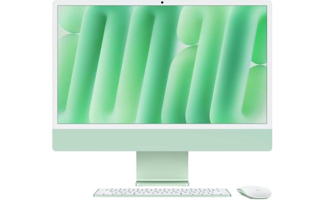 Apple iMac All-In-One Desktop (2024) Apple M4 10‑core CPU & 10‑Core GPU (512GB/16GB) w/ 24" 4.5K Retina Display - Green