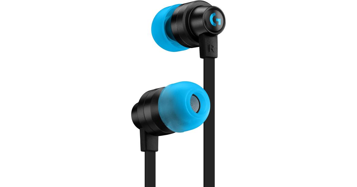 سماعات أذن للألعاب Logitech G333 مزودة بمحركات صوتية مزدوجة وميكروفون مدمج وتحكم في مستوى الصوت، متوافقة مع أجهزة الكمبيوتر/PS/Xbox/Nintendo/الهاتف المحمول مع منفذ Aux 3.5 ملم أو USB-C - أسود
