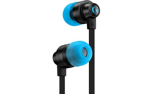 Logitech G333 Gaming Earphones with dual audio drivers, in-line mic and volume control, compatible with PC/PS/Xbox/Nintendo/Mobile with 3.5mm Aux or USB-C Port - Black