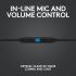 Logitech G333 Gaming Earphones with dual audio drivers, in-line mic and volume control, compatible with PC/PS/Xbox/Nintendo/Mobile with 3.5mm Aux or USB-C Port - Black