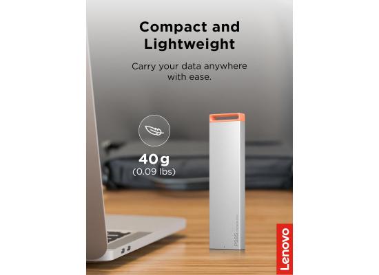 Lenovo PS8S 1TB Portable SSD USB 3.2 Gen 2 - Cool Grey