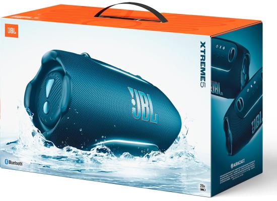 JBL Xtreme 5 - Portable Bluetooth Speaker, Up to 130W of Audio Power, IP68 Waterproof, 28 Hours of Playtime, Playtime Boost and Quick Charge - Blue