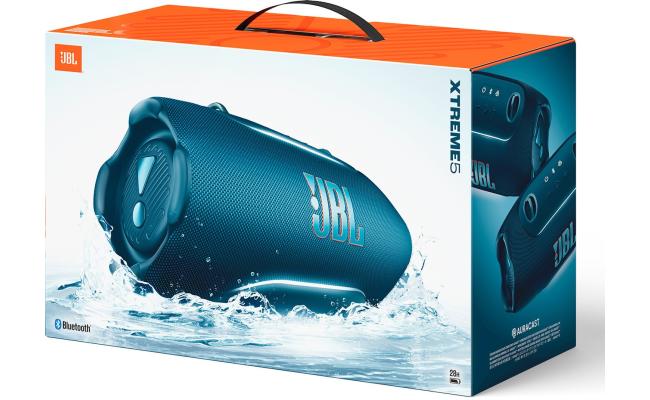 JBL Xtreme 5 - Portable Bluetooth Speaker, Up to 130W of Audio Power, IP68 Waterproof, 28 Hours of Playtime, Playtime Boost and Quick Charge - Blue