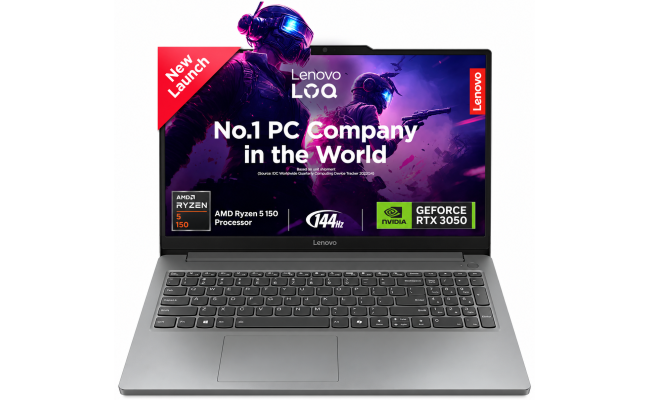 Lenovo LOQ 15ARP10E Gaming Laptop AMD Ryzen 5 150 16GB 512GB RTX 3050 6GB 15.6-inch FHD 144Hz - Luna Grey Lenovo LOQ 15ARP10E Gaming Laptop AMD Ryzen 5 150 16GB 512GB RTX 3050 6GB 15.6-inch FHD 144Hz - Luna Grey