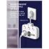 LDNIO SE2435 2 AC Outlets Portable Electrical Extension & 20W USB-C PD Fast Charging & Multi-Device Protection EU Plug - White