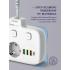 LDNIO SE2435 2 AC Outlets Portable Electrical Extension & 20W USB-C PD Fast Charging & Multi-Device Protection EU Plug - White