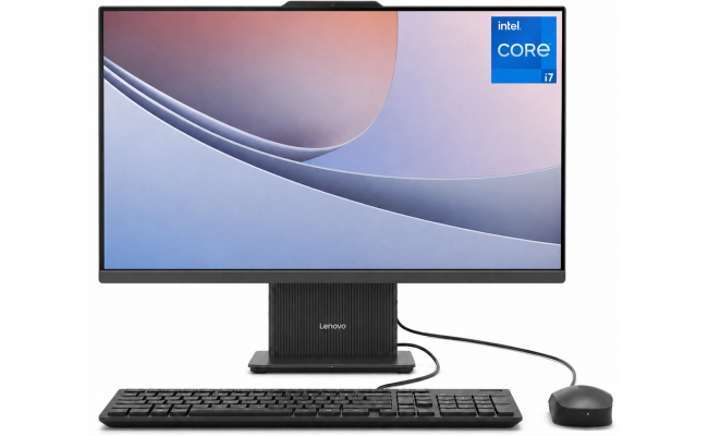 Lenovo IdeaCentre AIO 24IRH9 (2024) 24" All-in-One PC 13Gen Intel Core i7 10-Cores w/ High-Performance Processor & DDR5 Memory  - Black