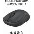 Logitech M241 Silent Bluetooth Mouse, Wireless, Compact, Portable, Smooth Tracking, 18-Month Battery, for Windows, macOS, ChromeOS, Compatible with PC, Mac, Laptop, Tablets - Graphite