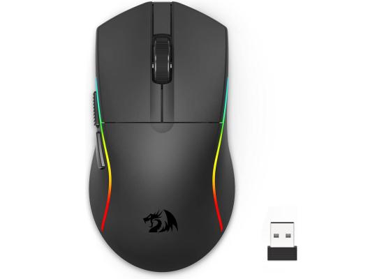 Redragon Deicide M816 Pro Wireless Gaming Mouse, 26,000 DPI, Tri-Mode, 61g Ultra-Light Mouse Gaming, 6 Full Programmable Buttons, Software Support, 200Hrs Battery Life, Black