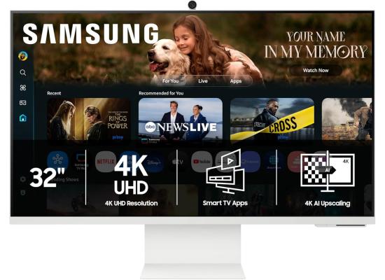 Samsung Smart Monitor M8 M80F 32-inch 4K UHD with Vision AI - Warm White