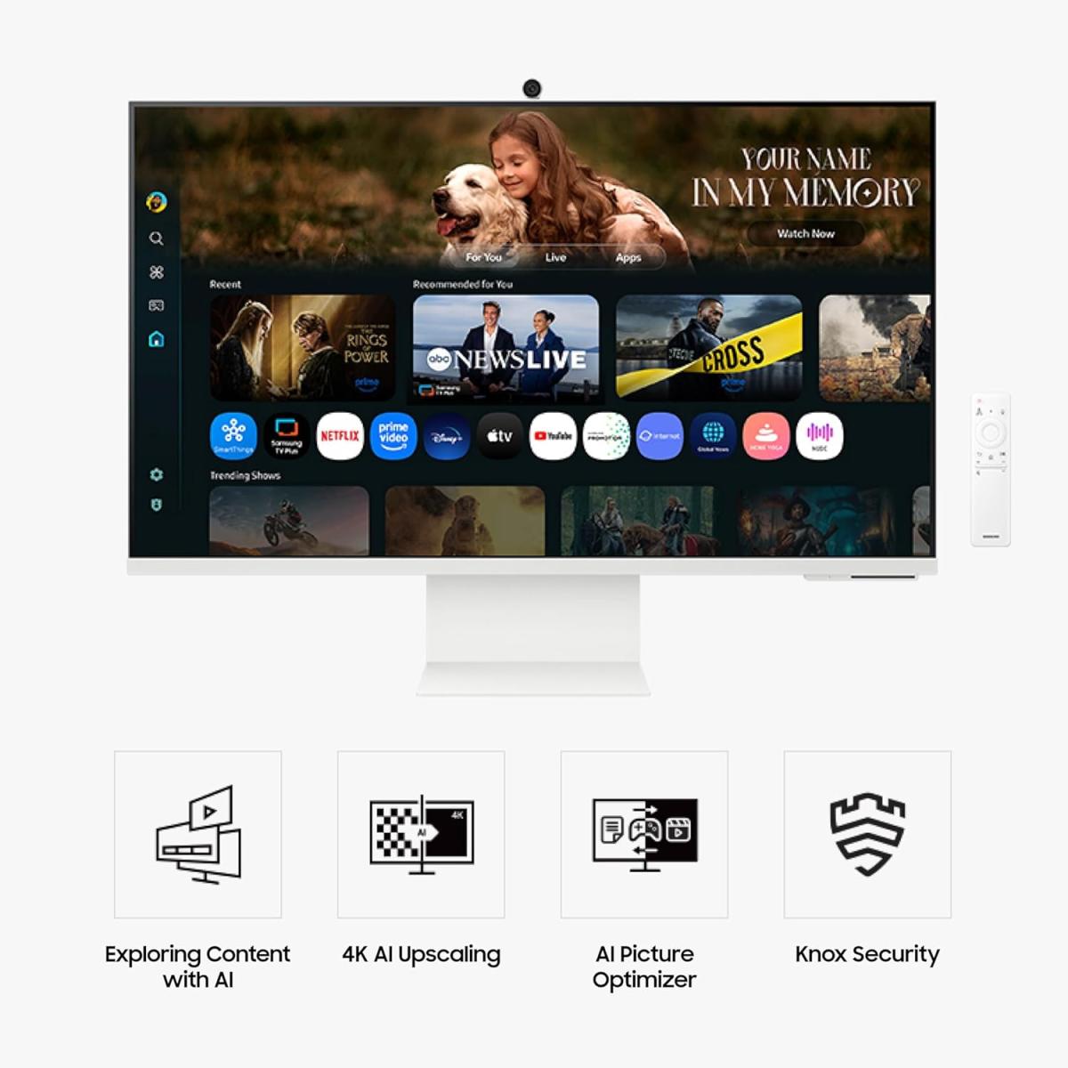 Samsung Smart Monitor M8 M80F 32-inch 4K UHD with Vision AI - Warm White Samsung Smart Monitor M8 M80F 32-inch 4K UHD with Vision AI - Warm White