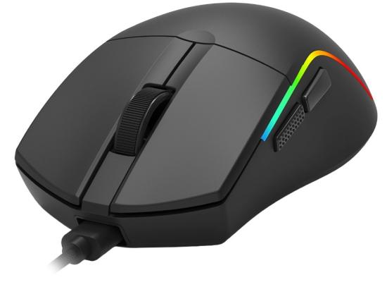 Redragon Deicide M816 Wired USB-C 4000 DPI 5 Buttons Custom RGB Lighting 1.8M Detachable Cable Ergonomic Lightweight Optical Sensor Gaming Mouse – Black