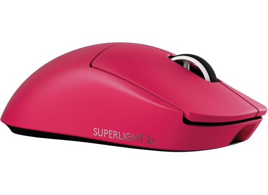 Logitech G PRO X Superlight 2c Wireless Gaming Mouse, 51 g pro-Grade Compact Mouse with 5 programmable Buttons, USB-C Charging, 44K DPI Sensor, up to 8 kHz Polling for PC/Mac - Magenta