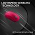 Logitech G PRO X Superlight 2c Wireless Gaming Mouse, 51 g pro-Grade Compact Mouse with 5 programmable Buttons, USB-C Charging, 44K DPI Sensor, up to 8 kHz Polling for PC/Mac - Magenta