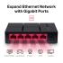 MERCUSYS MS105G 5-Port Gigabit Desktop Switch Plug and Play, Power Saving, Black