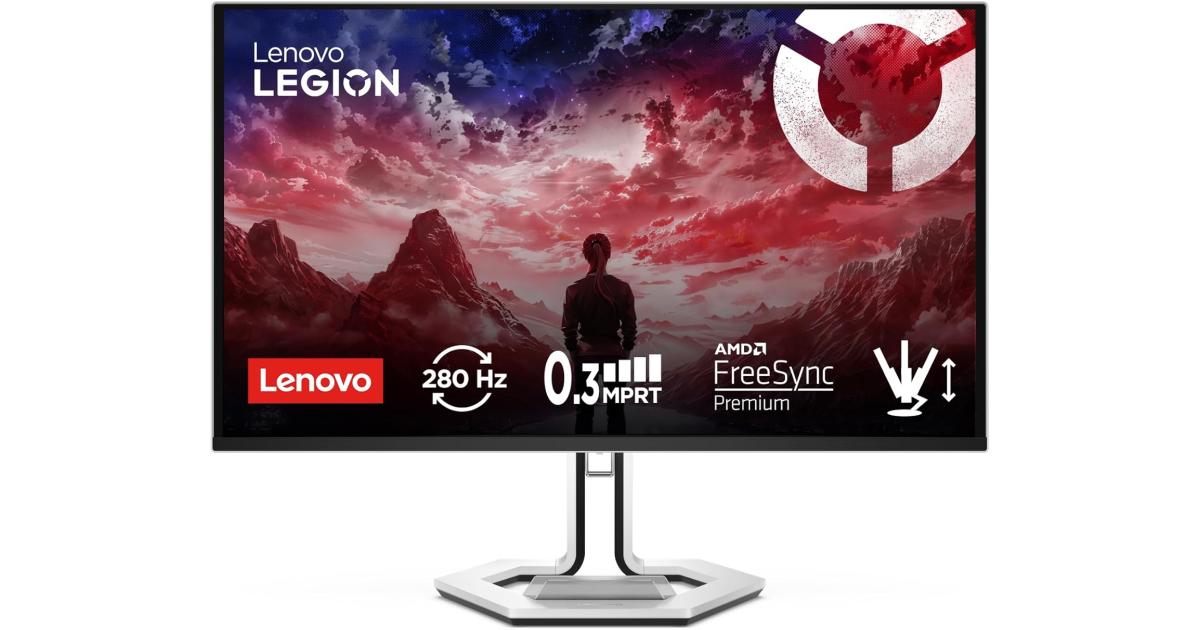 شاشة ألعاب Lenovo Legion Pro 27Q-10 26.5" | QD-OLED | 280Hz, 0.03 ms, 16:9, 2x HDMI 2.1, DisplayPort 1.4, 1 x USB-B, 3 x USB-A | Tilt, Swivel, Pivot, Lift Adjust Stand | White