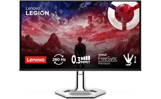 Lenovo Legion Pro 27Q-10 Gaming Monitor 26.5" | QD-OLED | 280Hz, 0.03 ms, 16:9, 2x HDMI 2.1, DisplayPort 1.4, 1 x USB-B, 3 x USB-A | Tilt, Swivel, Pivot, Lift Adjust Stand | White