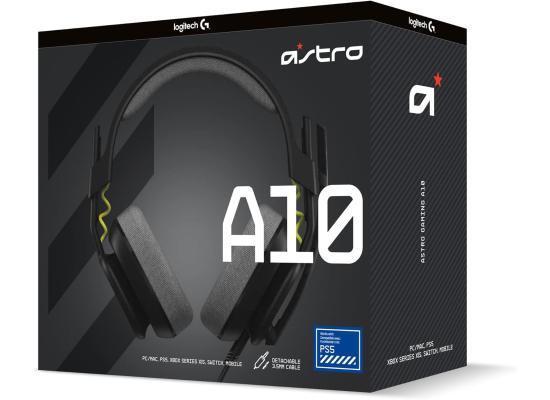 Logitech G Astro A10 Gen 2 Cross-Platform Wired Gaming Headset for PlayStation 5/4, Xbox S|X, Nintendo Switch, PC: 3.5mm Headphone Jack, 32mm Drivers, Flip-to-Mute Mic, Over-Ear - Black/PS Edition
