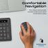 Promate ProCombo-13 Full-Size 2.4GHz Wireless Keyboard & Mouse Combo , Slim & Quiet Keys , Arabic / English Layout