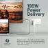 Promate HDMI-PD100 USB-C to HDMI Cable, Ultra HD 4k 60hz Type-C(Thunderbolt-3) to HDMI Adapter with 100W USB-CPower Delivery Port, Long Lifespan, 180cm Cord for MacBook Pro, iPad Air, Galaxy S25