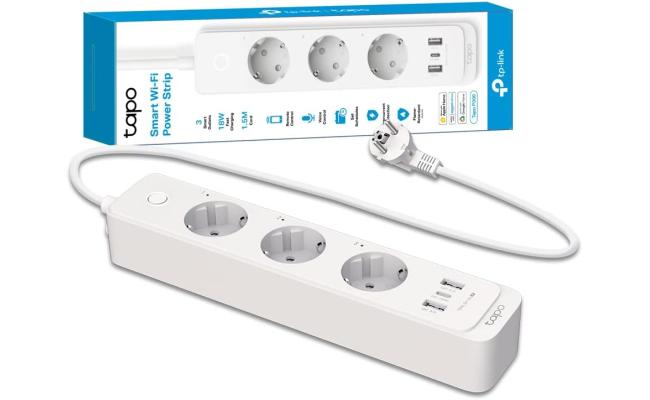 Tapo P300 Smart Wi-Fi Power Strip 3 Outlets + 3 USB Separate Control USB 18W Alexa