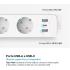 Tapo P300 Smart Wi-Fi Power Strip 3 Outlets + 3 USB Separate Control USB 18W Alexa