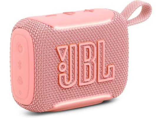 JBL Go 5 - Ultra-Portable Waterproof & Drop-Proof Speaker with JBL Legendary Sound & Ambient Edge Lighting, AirTouch Instant Stereo Pairing or Link Multiple Compatible Speakers via Auracast™ (Pink)