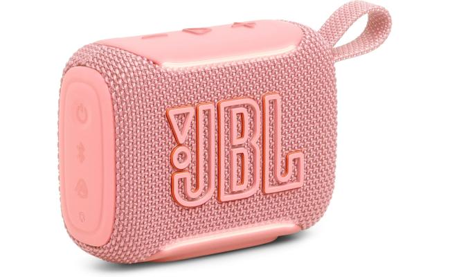 JBL Go 5 - Ultra-Portable Waterproof & Drop-Proof Speaker with JBL Legendary Sound & Ambient Edge Lighting, AirTouch Instant Stereo Pairing or Link Multiple Compatible Speakers via Auracast™ (Pink)