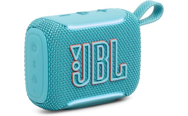 JBL Go 5 - Ultra-Portable Waterproof & Drop-Proof Speaker with JBL Legendary Sound & Ambient Edge Lighting, AirTouch Instant Stereo Pairing or Link Multiple Compatible Speakers via Auracast™ (Blue)