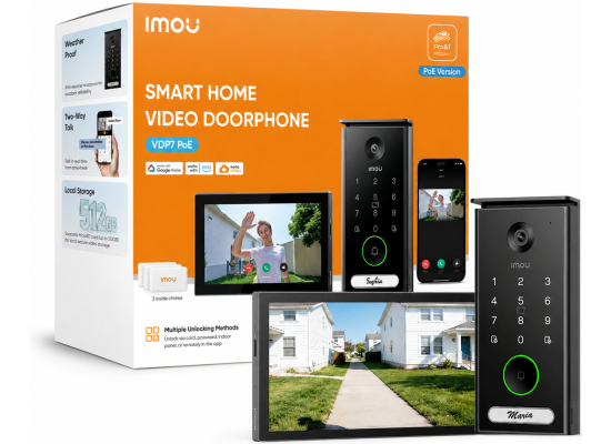 IMOU VDP7 PoE 5MP Video Doorphone Kit with 7-inch Touch Screen