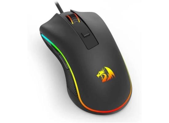 Redragon M611 RGB High-Performance Wired Gaming Mouse, Comfort, and Style For Gamers and Professionals Featuring customizable 12800DPI, Vibrant RGB lighting, and a Sleek Ergonomic - Black