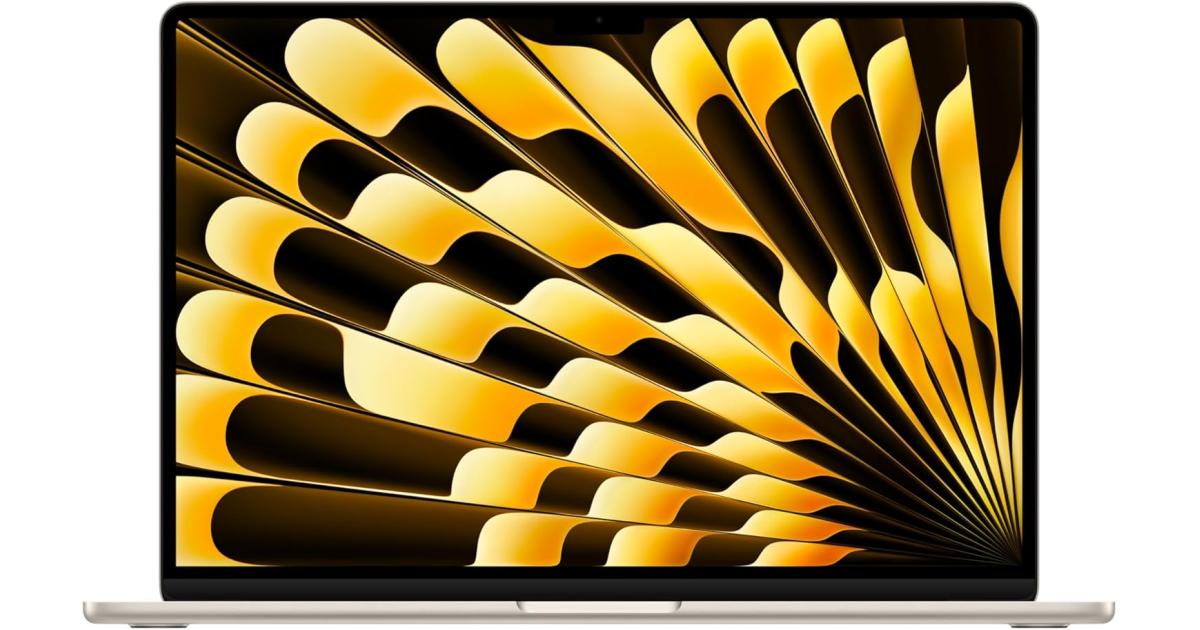 Apple NEW MacBook AIR 15 (2025) Apple M4 (512GB/24GB) 10‑Core CPU & 10‑Core GPU Retina True Tone , Starlight