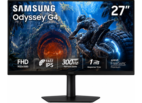Samsung Odyssey G4 G40H 27-inch FHD 300Hz Fast IPS Gaming Monitor Black