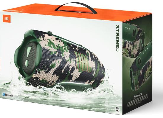 JBL Xtreme 5 - Portable Bluetooth Speaker, Up to 130W of Audio Power, IP68 Waterproof, 28 Hours of Playtime, Playtime Boost and Quick Charge - Squad