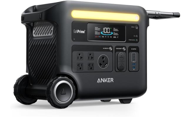 Anker SOLIX F2600 Portable Power Station, 2400W (Peak 3600W) Solar Generator, GaNPrime Battery Generators for Home Use, LiFePO4 Power Station for Outdoor Camping