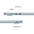 Apple MacBook AIR 15 (2026) Apple M5 Chip (512GB/16GB) 10‑Core CPU & 10‑Core GPU Retina True Tone , Sky Blue