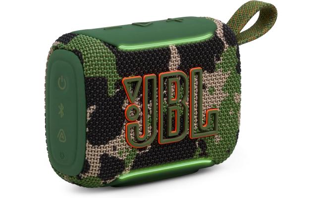 JBL Go 5 - Ultra-Portable Waterproof & Drop-Proof Speaker with JBL Legendary Sound & Ambient Edge Lighting, AirTouch Instant Stereo Pairing or Link Multiple Compatible Speakers via Auracast™ (Aquad)