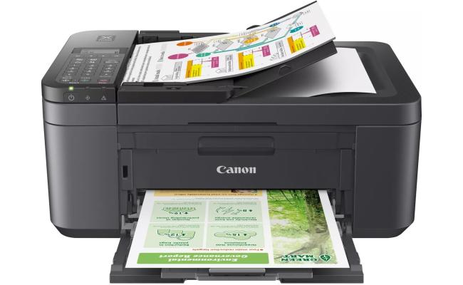 Canon PIXMA TR4645 Wireless Colour All-in-One Inkjet Photo Printer w/ Duplex Print & Fax , Black