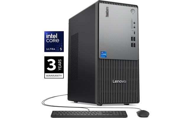 Lenovo ThinkCentre Neo 50t Gen 6 Tower (2025) NEW Intel Core Ultra 5 225 10-Cores Next-level AI Business Tower Desktop w/ 3 Years Warranty - Black