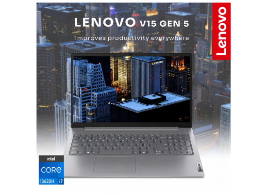 Lenovo V15 G5 (2025) NEW 13th Gen Intel Core i7 13620H 10-Cores w/ High-Performance Processor Business Class & DDR5 Memory - Luna Grey