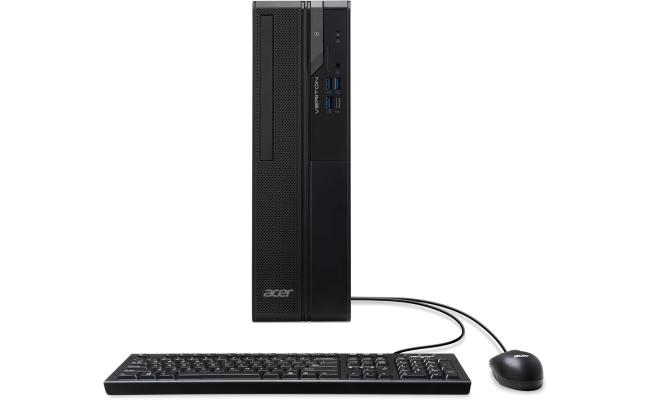 Acer Veriton X2722G (2025) 14Gen Intel Core i5 14400 10-Cores Compact Tower Business Class Desktop w/ Wireless & Bluetooth & 3 Years Warranty - Black