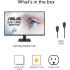 ASUS VA27AQ 27” IPS 2K QHD Eye Care Monitor 75Hz 1ms HDR 10 Low Blue Light, Flicker Free w/ Display Port , HDMI , VGA & Speakers