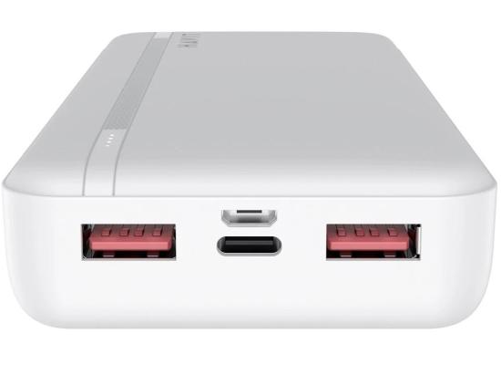 HAVIT PB92 Power Bank 20000mAh Dual Fast Charge 20W & 22.5W , Multiple USB A Outputs, USB Type C , LED Indicator, Triple Protection Charging for Compatible Devices - White