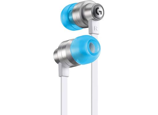 Logitech G333 Gaming Earphones with dual audio drivers, in-line mic and volume control, compatible with PC/PS/Xbox/Nintendo/Mobile with 3.5mm Aux or USB-C Port - White
