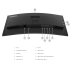 Lenovo ThinkVision T34WD-40 34” 2K WQHD 1500R Curved Ultrawide 120Hz w/ USB-C Docking Monitor up to 100W Power Delivery & Adjustable Stand , Eclipse Black