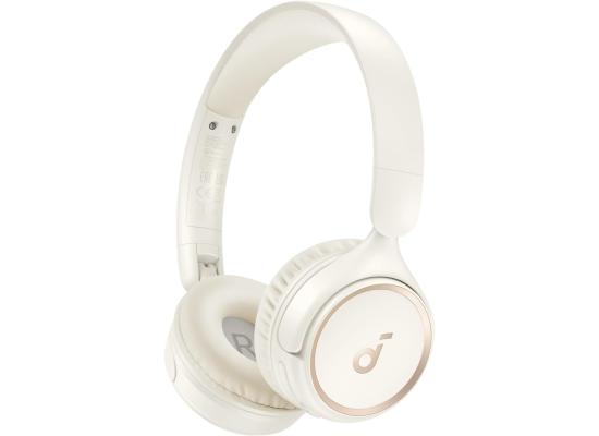 Anker Soundcore H30i Wireless On-Ear Headphones, Foldable Design, Pure Bass, 70H Playtime, Bluetooth 5.3, Lightweight and Comfortable, White