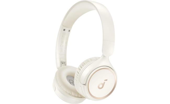 Anker Soundcore H30i Wireless On-Ear Headphones, Foldable Design, Pure Bass, 70H Playtime, Bluetooth 5.3, Lightweight and Comfortable, White