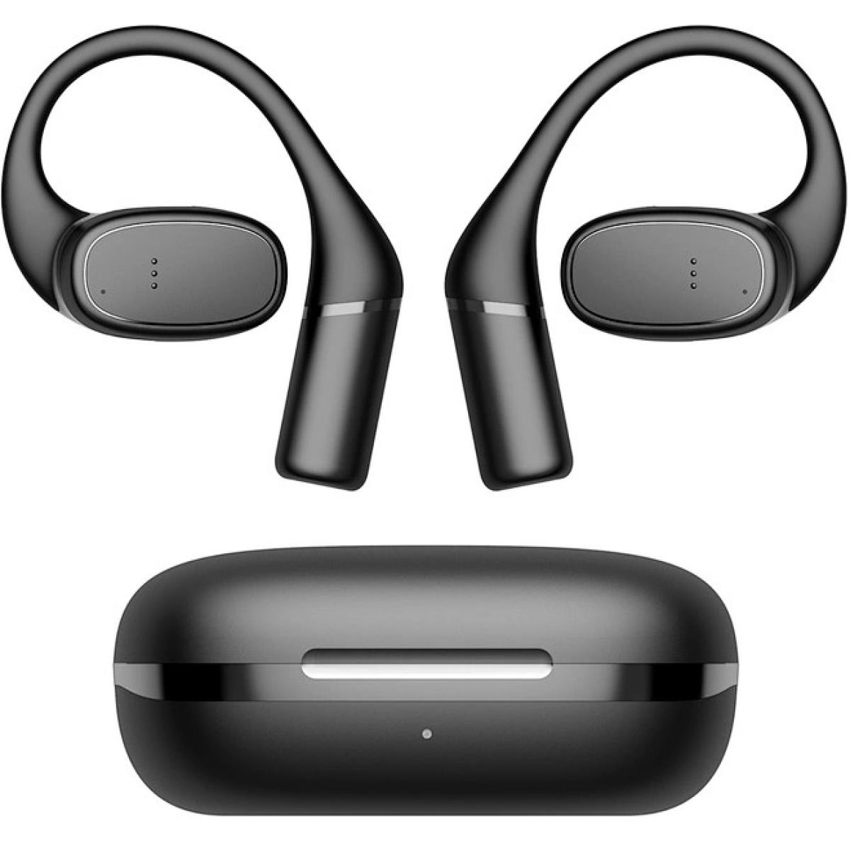 WiWU O300 Openbuds OWS Bone Conductive Earphone Stereo Sound Sports Earphone Noise-Cancelling Up to 40 hours - Black