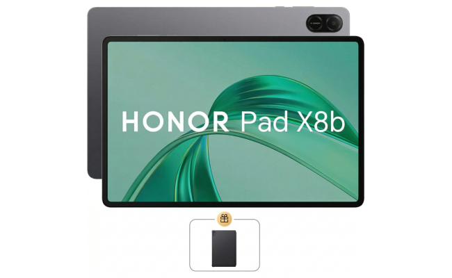 HONOR Pad X8b (2026) 11.0" Android WIFI Tablet (128GB Storage / 4GB + 4GB Memory) w/ Metal Unibody & Eye Comfort Display & BIG Battery + Free HONOR Cover , Space Grey